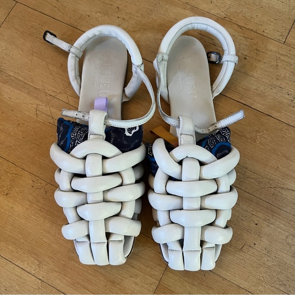 Hereu Cabersa Fisherman Sandals Cream 39/9 - Picture 4 of 10
